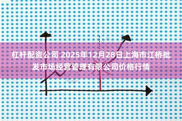 杠杆配资公司 2025年12月28日上海市江桥批发市场经营管理有限公司价格行情