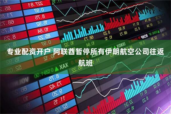 专业配资开户 阿联酋暂停所有伊朗航空公司往返航班